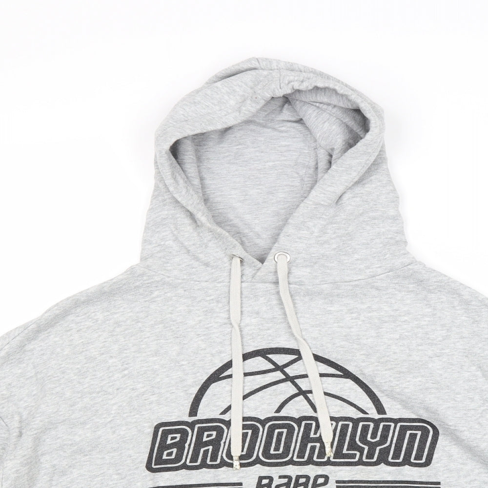 Womens UK Size S Divided by H&M Grey Pullover Hoodie