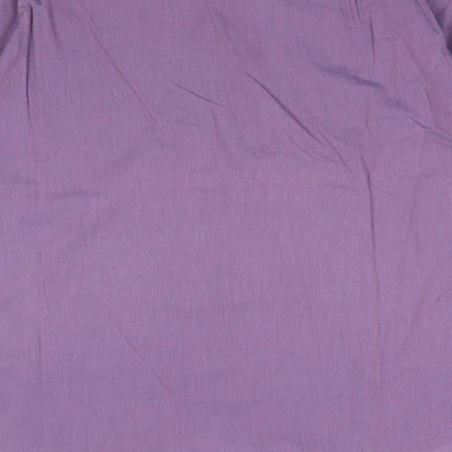 Simon Taylor Mens Purple Polyester Button-Up Size 15.5 Collared Button