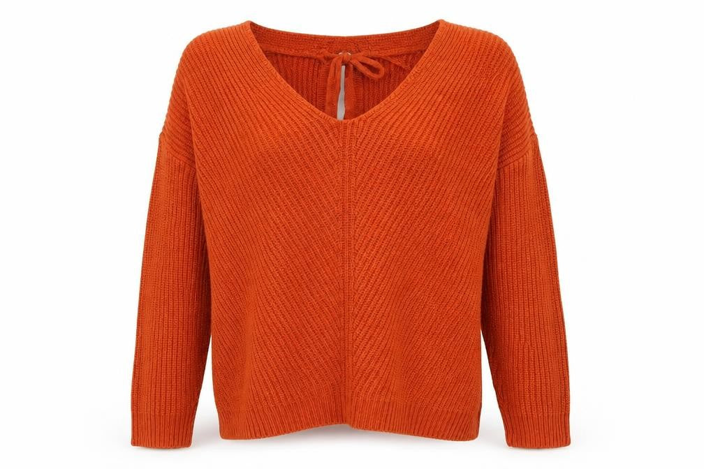 Womens UK Size S New Look Orange Pullover Jumper