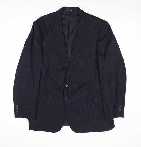 Mens UK Size 44 St Michael Regular Blue Suit Jacket