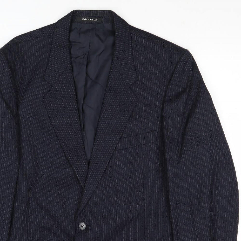 Mens UK Size 44 St Michael Regular Blue Suit Jacket