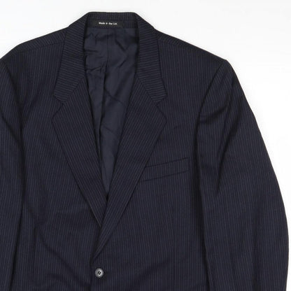 Mens UK Size 44 St Michael Regular Blue Suit Jacket