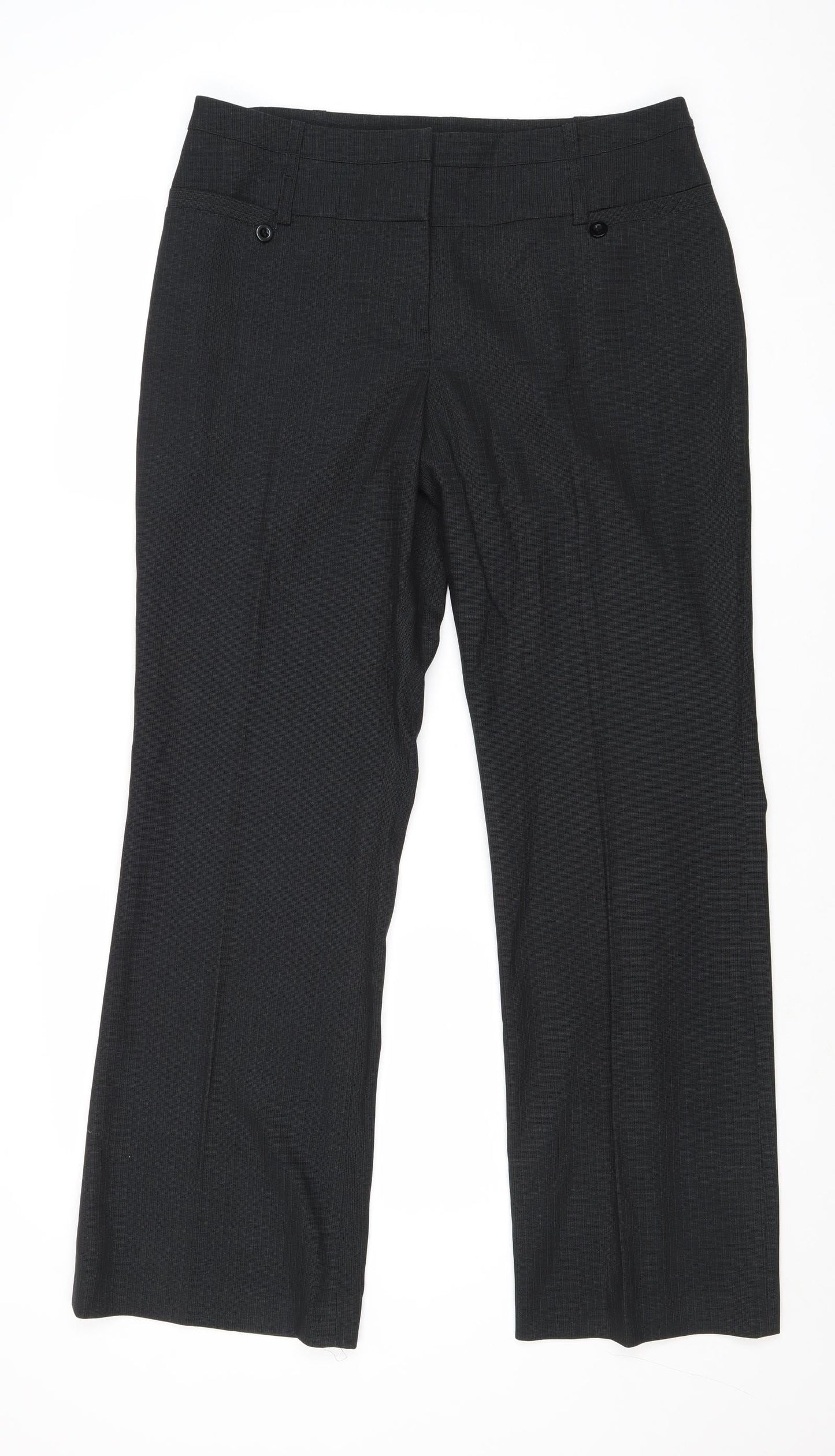 Womens UK Size 34 in NEXT Regular Fit  Black Trousers