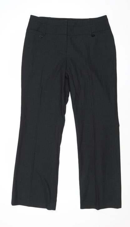 Womens UK Size 34 in NEXT Regular Fit  Black Trousers