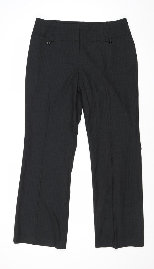 Womens UK Size 34 in NEXT Regular Fit  Black Trousers