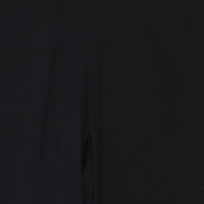 Sag Harbor Womens Black Polyester Trousers Size 16 Regular Zip