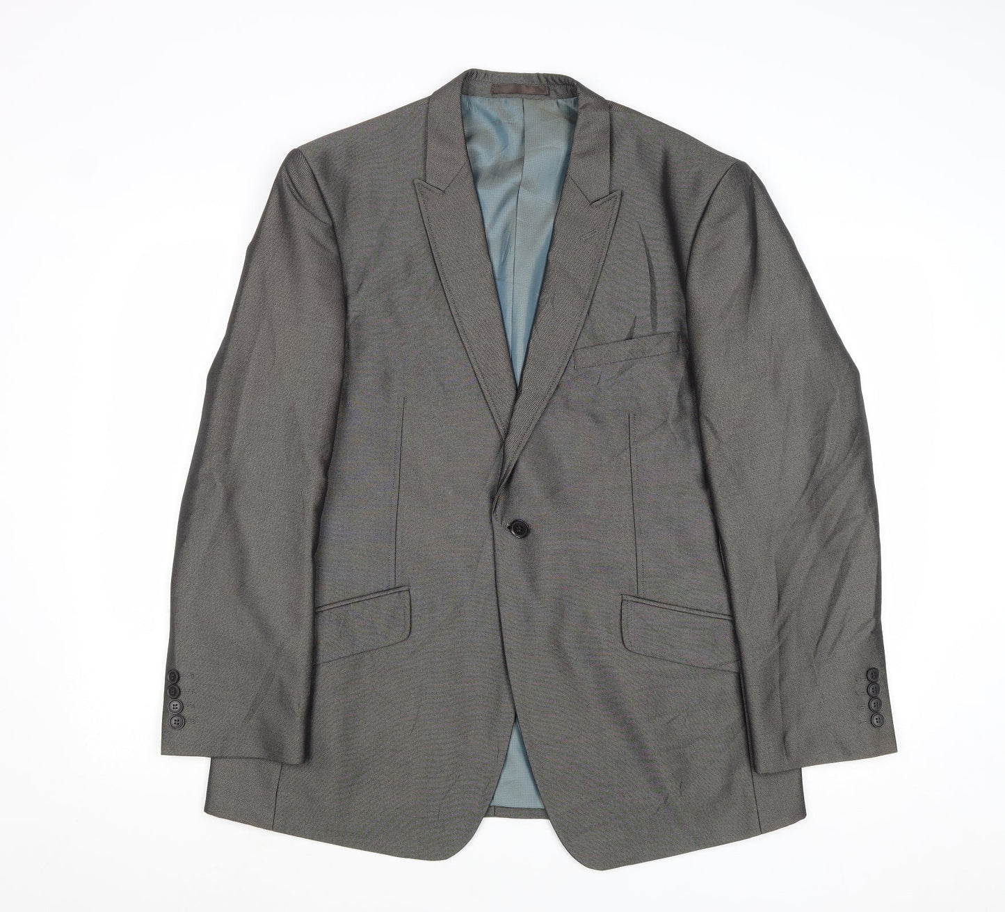 Mens UK Size 42 Fellini Regular Grey Suit Jacket