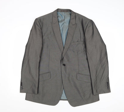 Mens UK Size 42 Fellini Regular Grey Suit Jacket