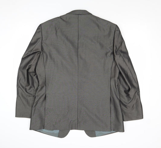 Mens UK Size 42 Fellini Regular Grey Suit Jacket