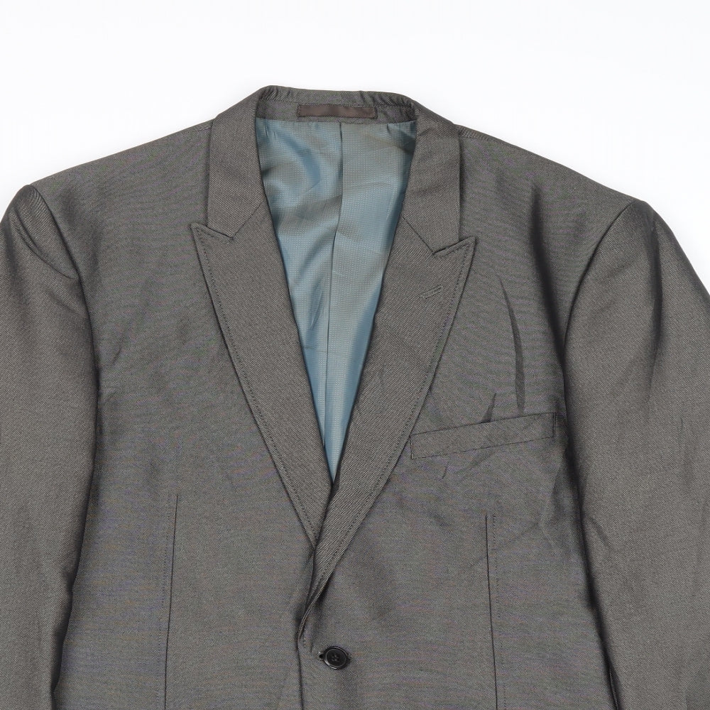 Mens UK Size 42 Fellini Regular Grey Suit Jacket