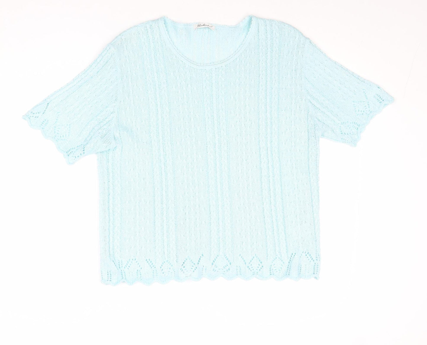Womens UK Size 14 Berkertex Blue Pullover Jumper