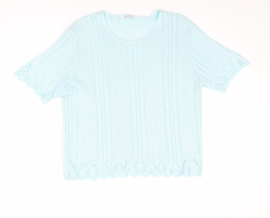 Womens UK Size 14 Berkertex Blue Pullover Jumper