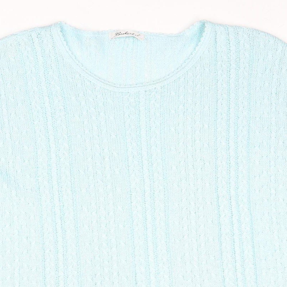 Womens UK Size 14 Berkertex Blue Pullover Jumper