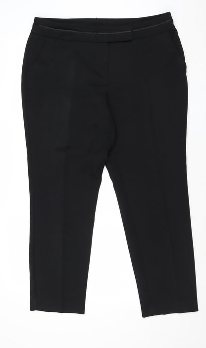 Womens UK Size 16 Very Regular Fit  Black Trousers