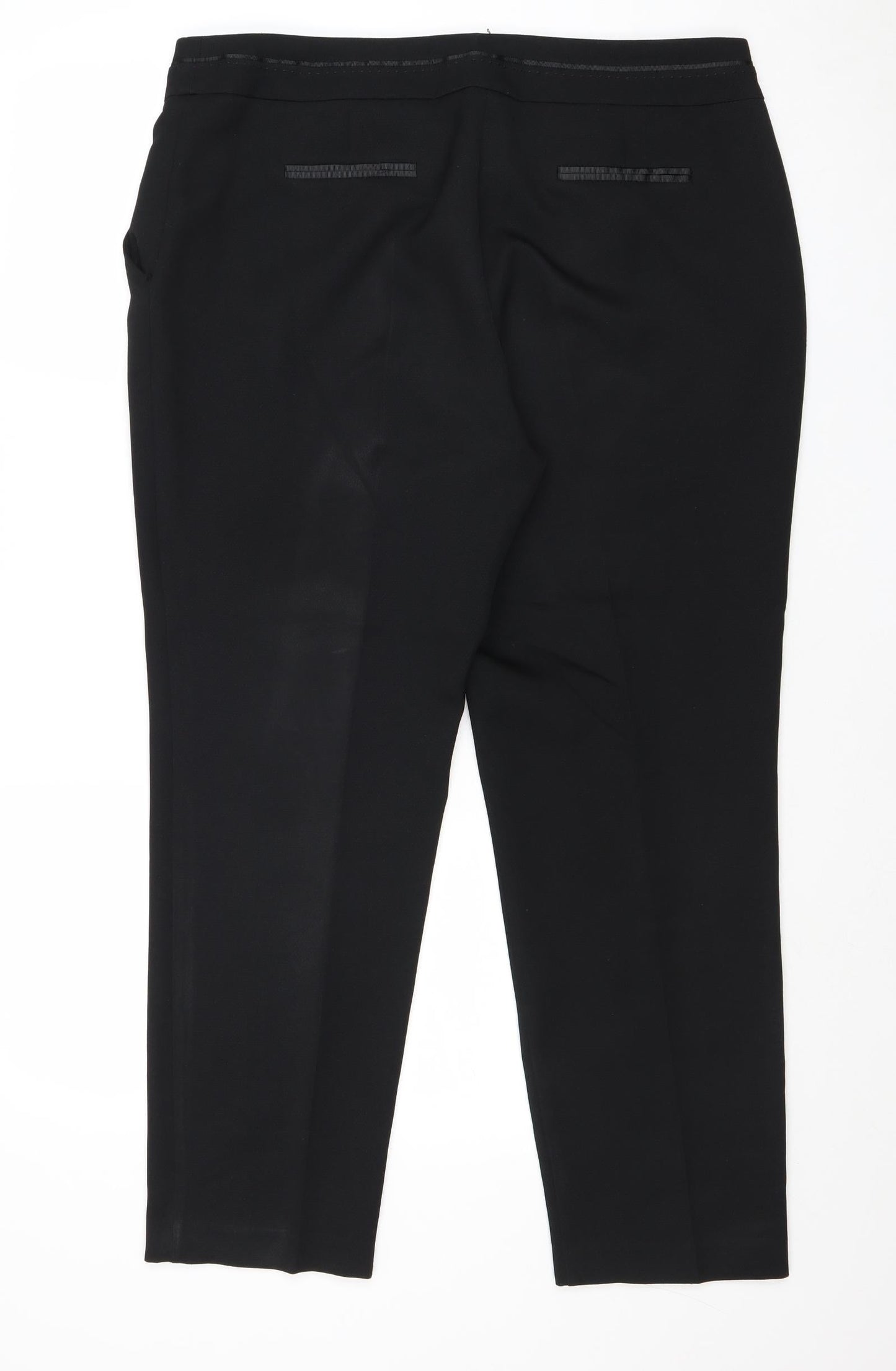 Womens UK Size 16 Very Regular Fit  Black Trousers