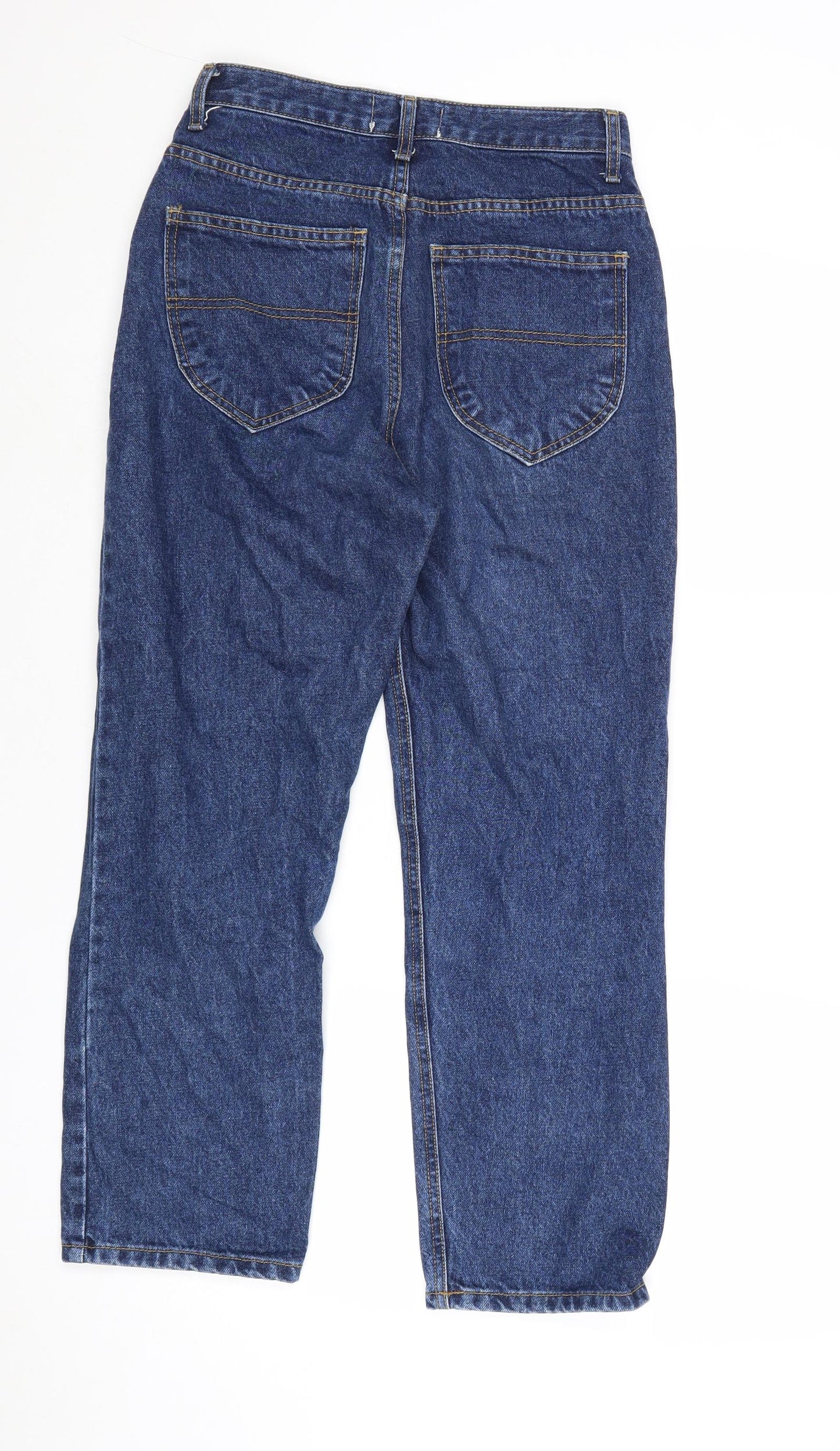 Branda Brenden Womens Blue Cotton Mom Jeans Size 26 in Regular Zip