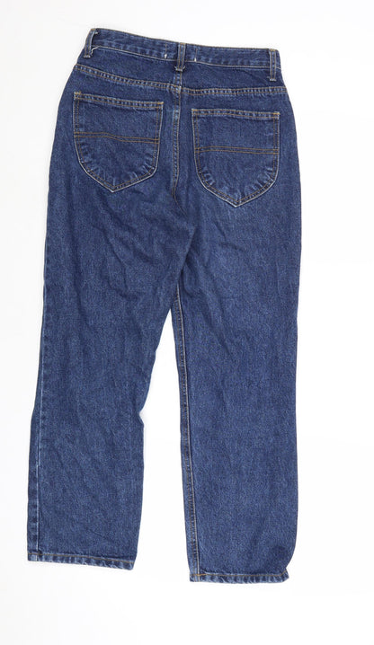 Branda Brenden Womens Blue Cotton Mom Jeans Size 26 in Regular Zip