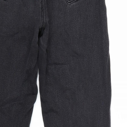 Bershka Womens Grey Cotton Skinny Jeans Size 10 Regular Zip