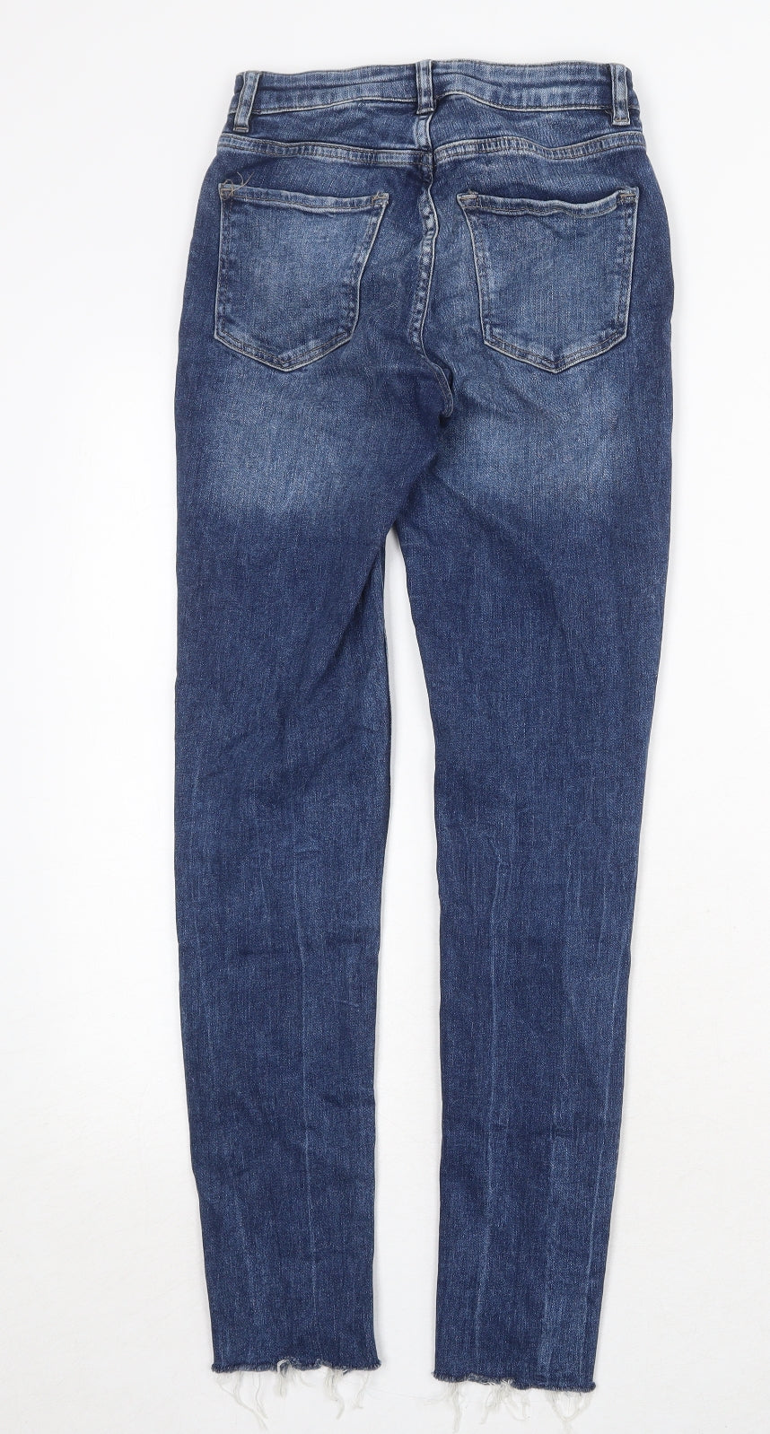 Divided by H&M Womens Blue Cotton Skinny Jeans Size 4 Regular Zip