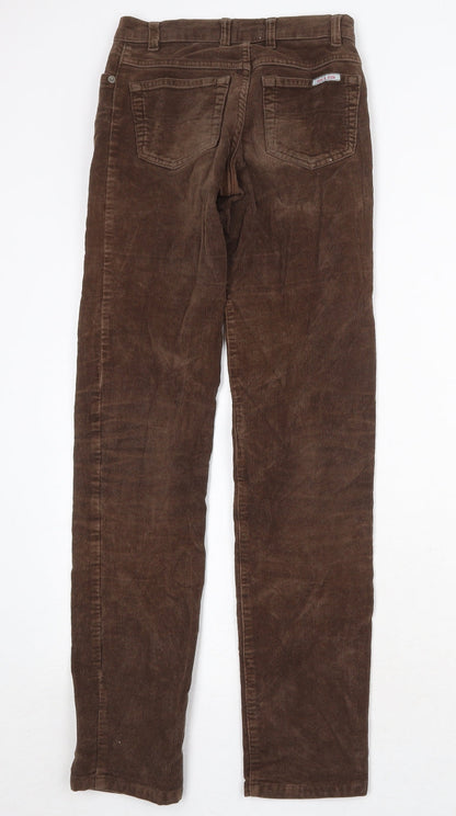 sass & bide Womens Brown Cotton Trousers Size 25 in Regular Zip