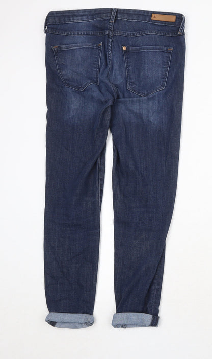 Womens UK Size 31 in H&M Regular Fit Straight Blue Jeans