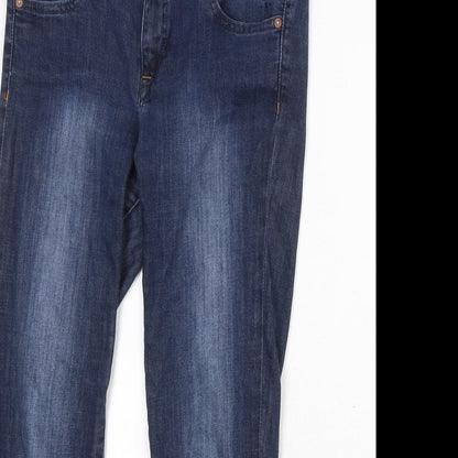 Womens UK Size 31 in H&M Regular Fit Straight Blue Jeans