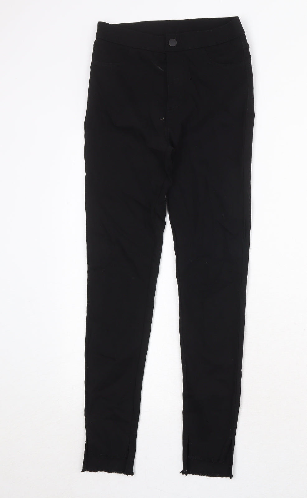 TkStyle Womens Black Cotton Skinny Jeans Size M Regular Zip