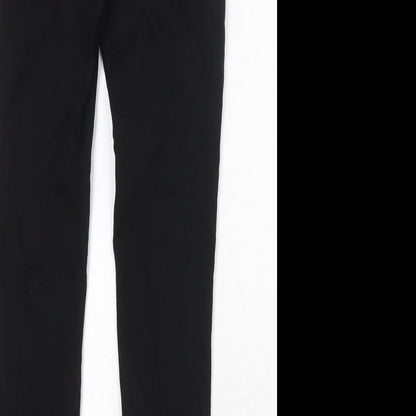 TkStyle Womens Black Cotton Skinny Jeans Size M Regular Zip