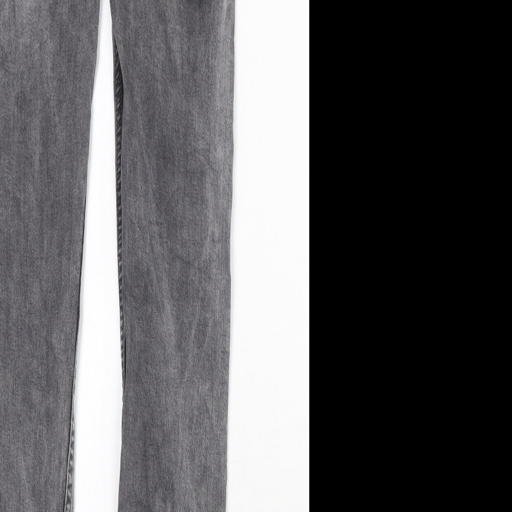 Giseppe Zanoti Womens Grey Cotton Skinny Jeans Size 29 in Regular Zip