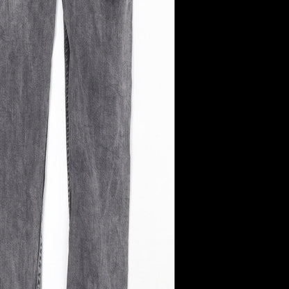 Giseppe Zanoti Womens Grey Cotton Skinny Jeans Size 29 in Regular Zip