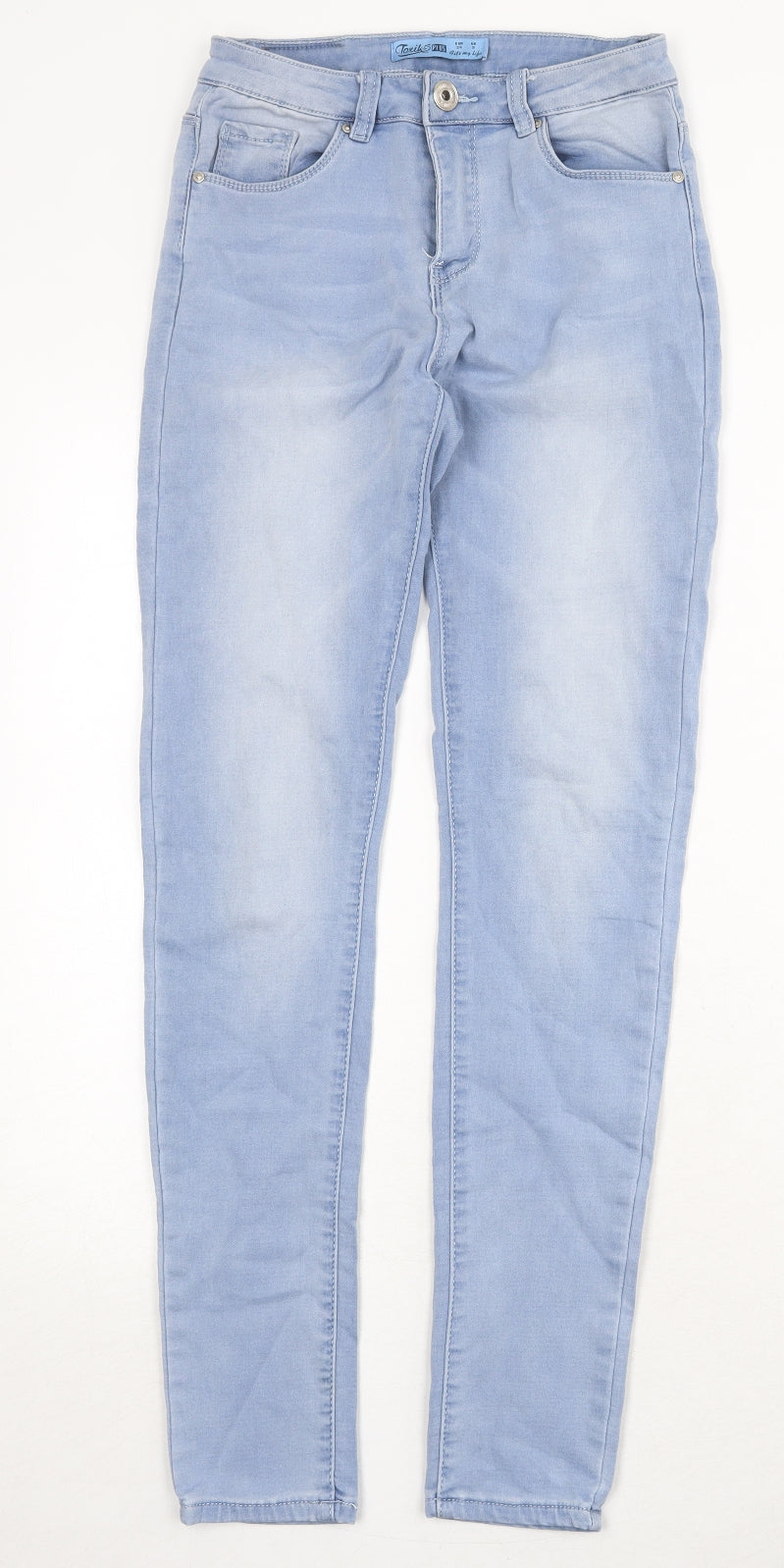 Womens UK Size S Toxik3 Regular Fit Skinny Blue Jeans