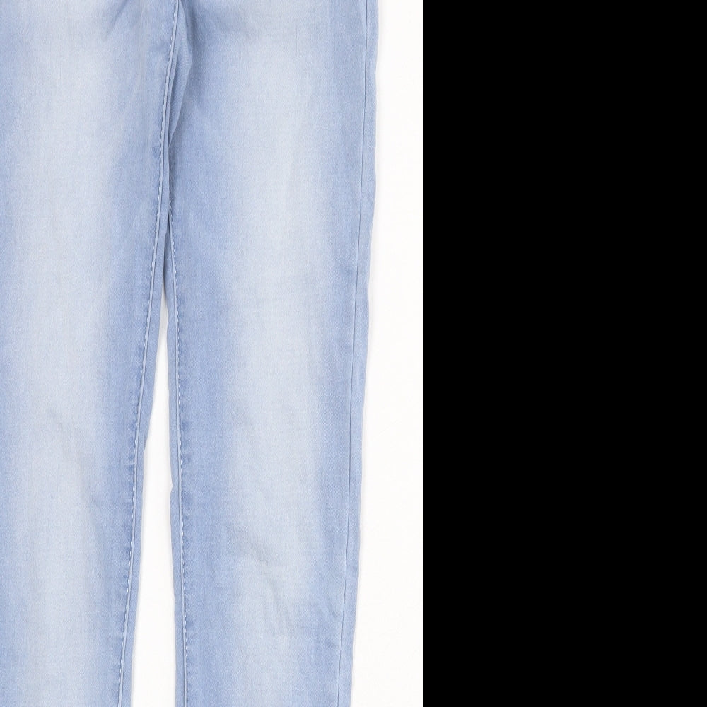Womens UK Size S Toxik3 Regular Fit Skinny Blue Jeans