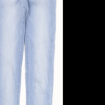 Womens UK Size S Toxik3 Regular Fit Skinny Blue Jeans