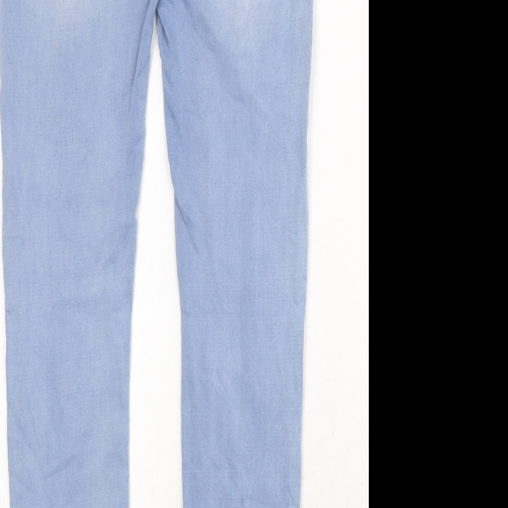 Womens UK Size S Toxik3 Regular Fit Skinny Blue Jeans