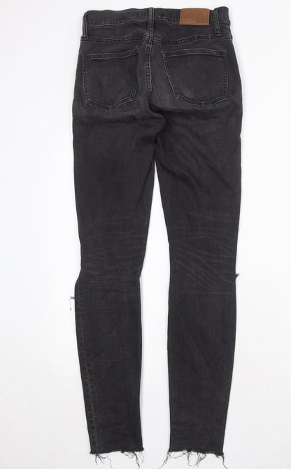 Madwell Womens Black Cotton Skinny Jeans Size 26 in Regular Zip