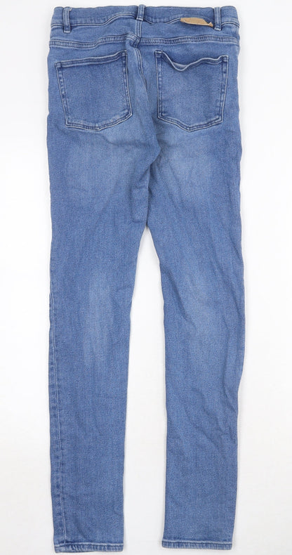 Visual Clothing Project Mens Blue Cotton Skinny Jeans Size 28 in Regular Zip