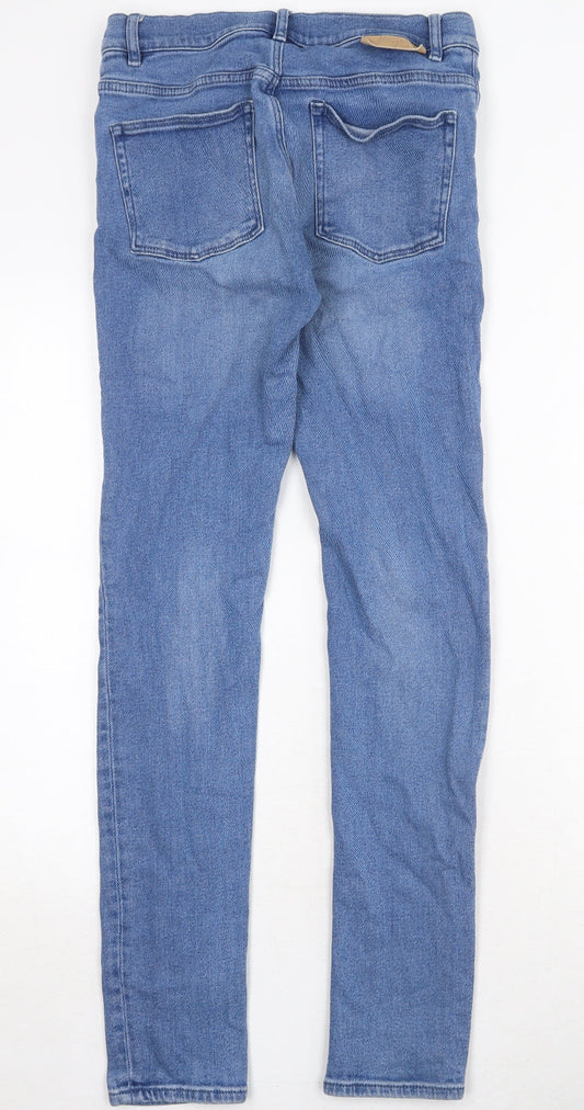 Visual Clothing Project Mens Blue Cotton Skinny Jeans Size 28 in Regular Zip