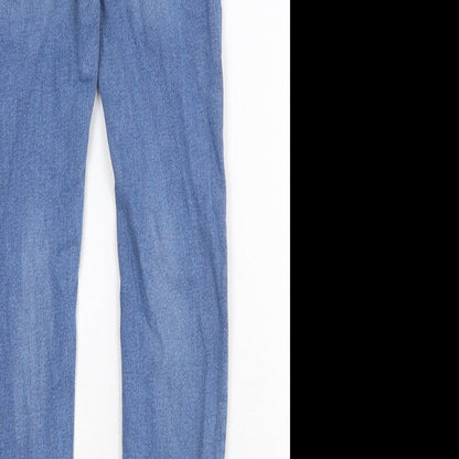 Visual Clothing Project Mens Blue Cotton Skinny Jeans Size 28 in Regular Zip