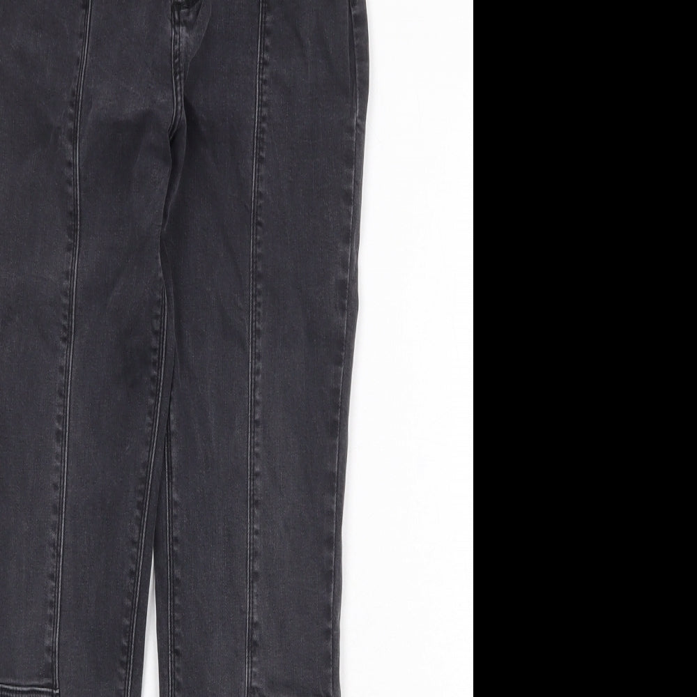 River Island Womens Black Cotton Skinny Jeans Size 26 in Regular Zip