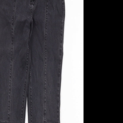 River Island Womens Black Cotton Skinny Jeans Size 26 in Regular Zip