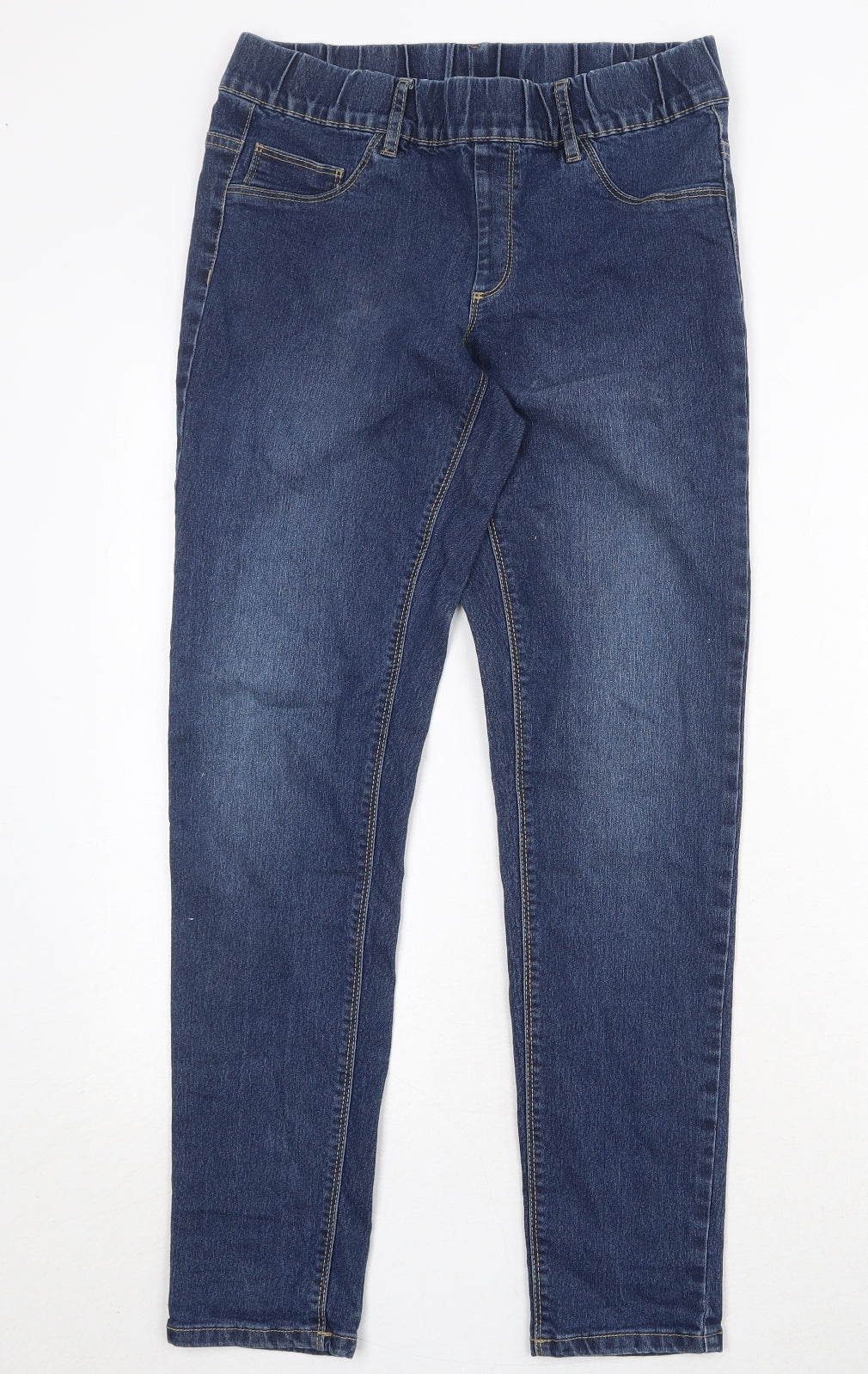 KappAhl Womens Blue Cotton Skinny Jeans Size 12 Regular