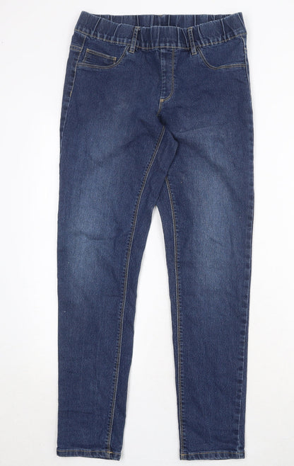 KappAhl Womens Blue Cotton Skinny Jeans Size 12 Regular