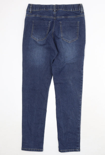 KappAhl Womens Blue Cotton Skinny Jeans Size 12 Regular