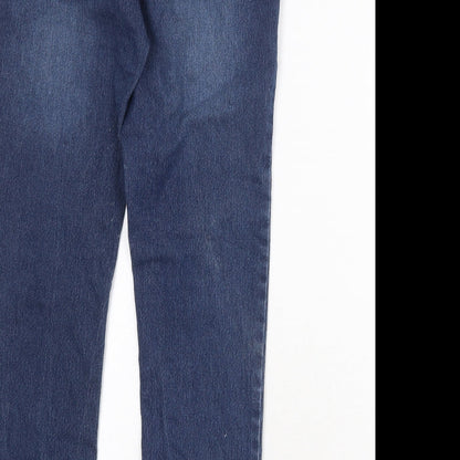 KappAhl Womens Blue Cotton Skinny Jeans Size 12 Regular