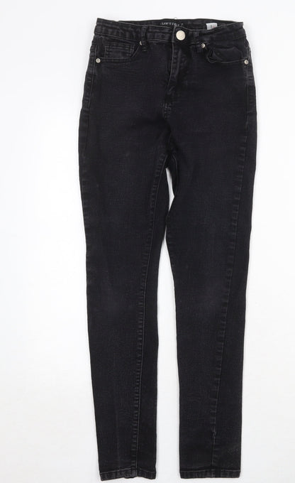 I SAW IT FIRST Womens Black Cotton Skinny Jeans Size 8 Regular Zip