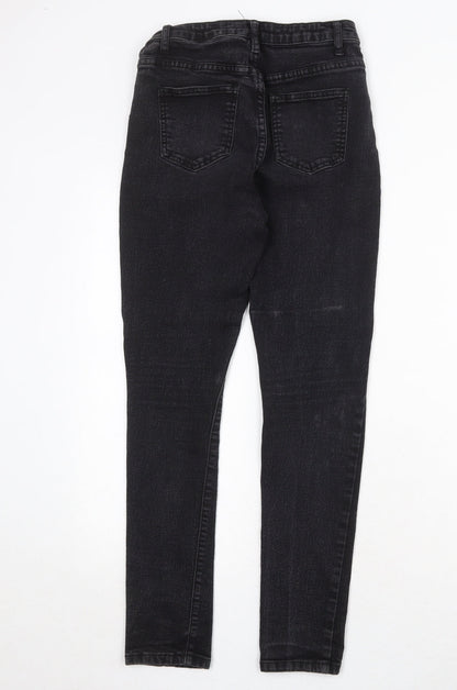 I SAW IT FIRST Womens Black Cotton Skinny Jeans Size 8 Regular Zip