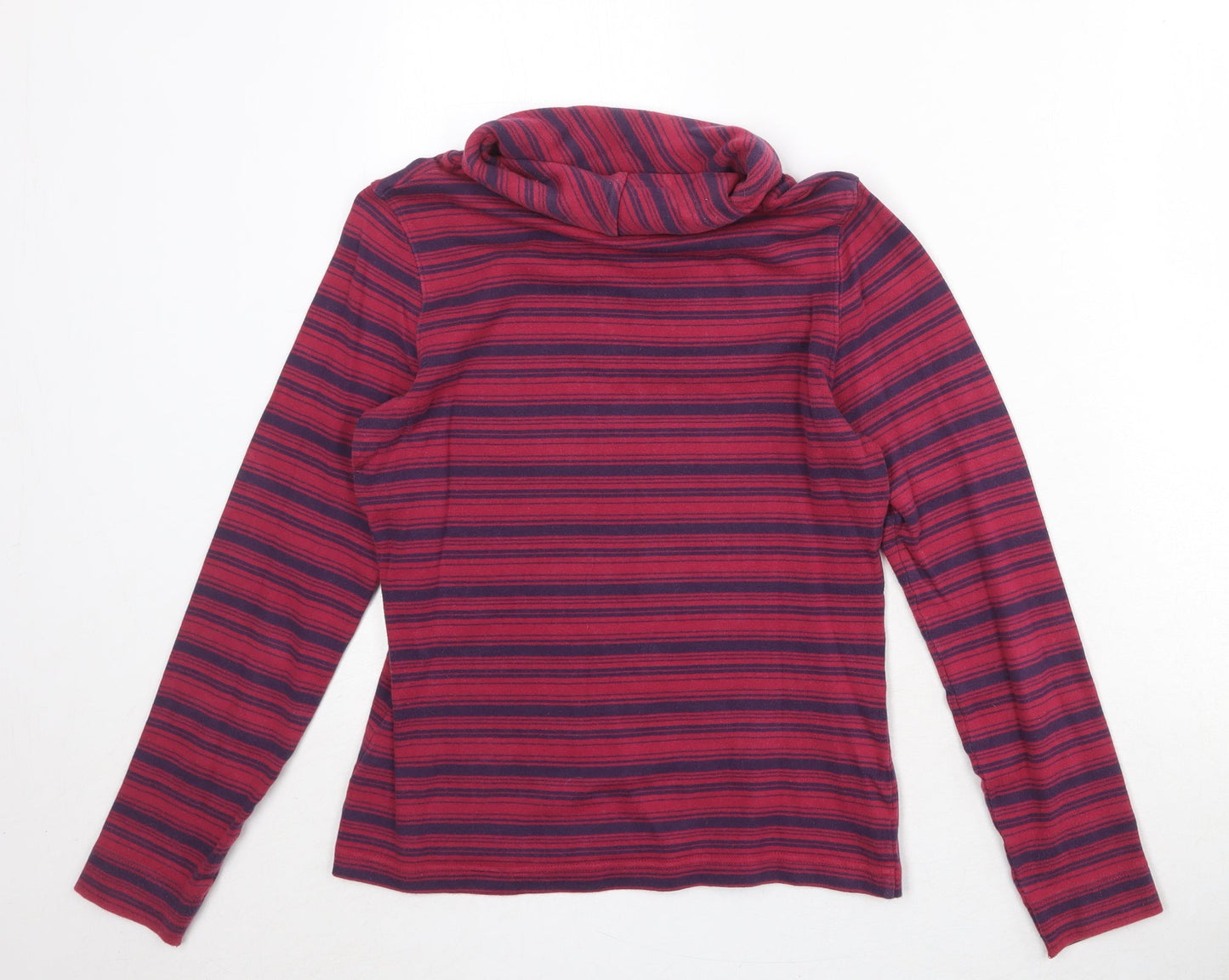 Hawkshead Womens Pink Striped Cotton Pullover Sweatshirt Size 12 Pullover