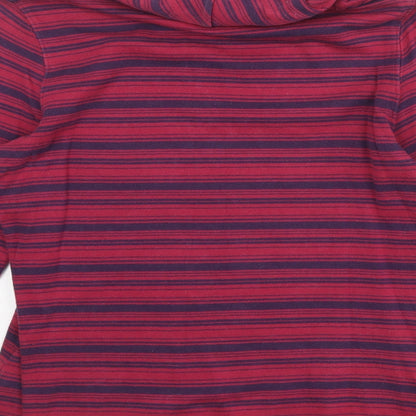 Hawkshead Womens Pink Striped Cotton Pullover Sweatshirt Size 12 Pullover