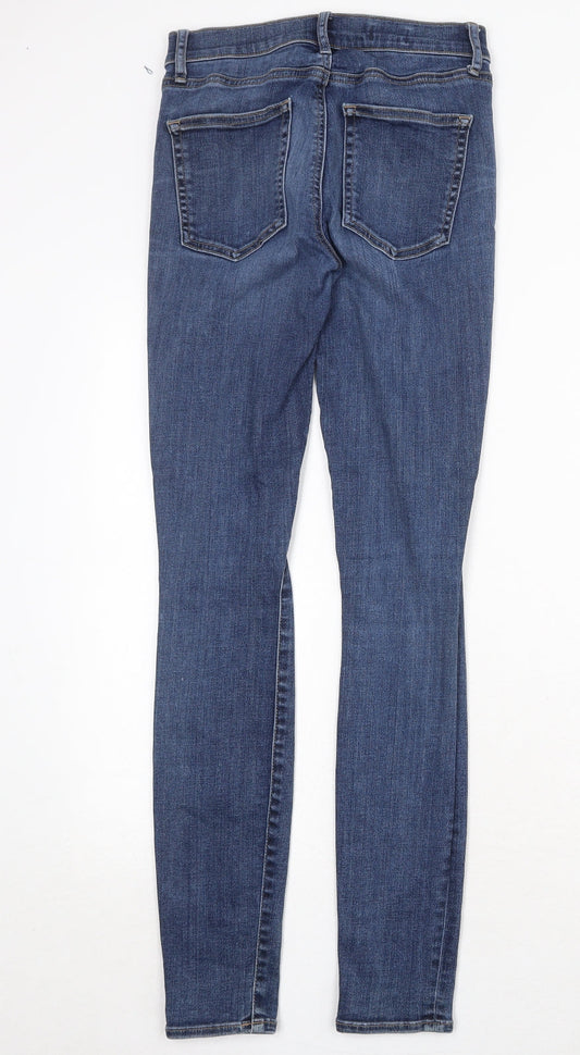 Gap Womens Blue Cotton Skinny Jeans Size 26 in Regular Zip