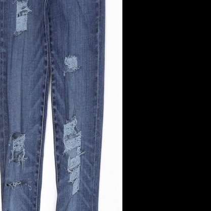 Gap Womens Blue Cotton Skinny Jeans Size 26 in Regular Zip